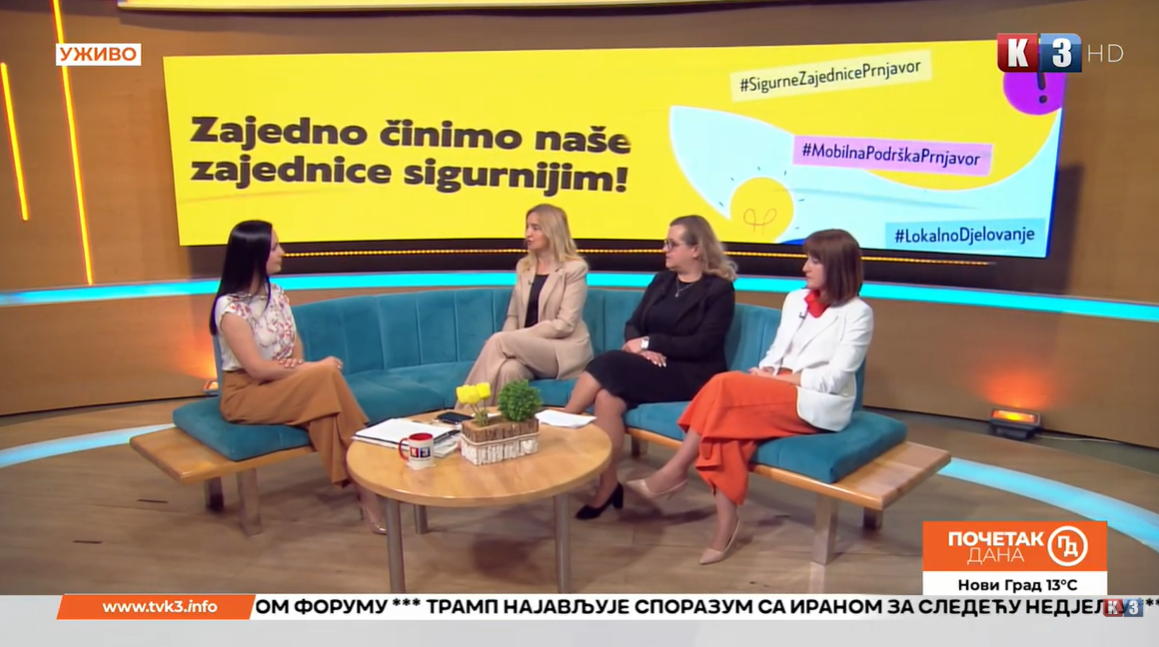 Tematska emisija u okviru projekta „Sigurne zajednice Prnjavora – mobilna podrška i lokalno djelovanje